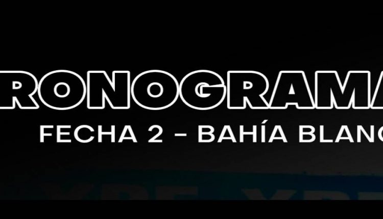 CRONOGRAMA PARA EL TC2000 EN BAHÍA BLANCA