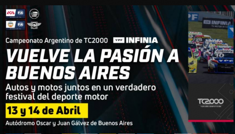 LA SEGUNDA FECHA DEL TC 2000 SERÁ EN BUENOS AIRES