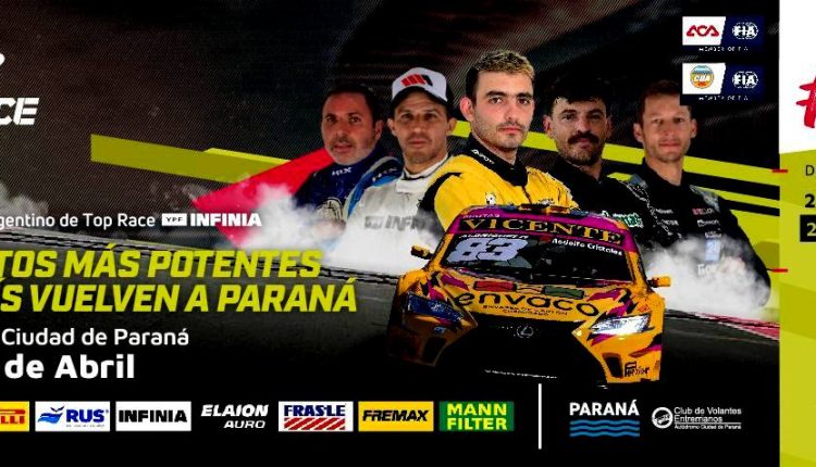 PARANÁ RECIBIRÁ NUEVAMENTE AL TOP RACE