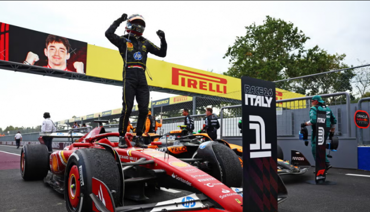 LECLERC DESATA LA LOCURA DE LOS TIFOSI EN MONZA